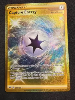 Capture Energy 201/189 Secret Rare Darkness Ablaze Pokemon Holo 2020 - Image 1