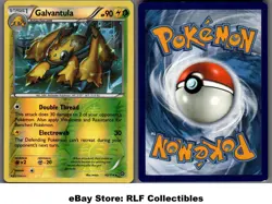 2016 Pokemon, XY Steam Siege, #42/114 Galvantula, Reverse Holo Rare - Image 1