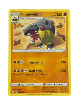 New: 2021 Pokemon TCG Hippowdon Evolving Skies 085 Regular Uncommon - Image 1