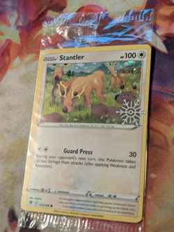 Stantler ~SWIRL~ 125/189 Factory Sealed Snowflake Stamped Cosmo Holo Pokemon NM - Image 4
