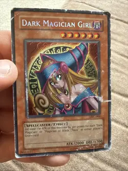 2003 Yu-Gi-Oh! Dark Magician Girl MFC Magician’s Force Secret Rare DAMAGED - Image 1
