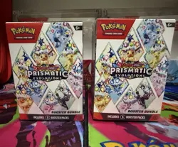 Pokemon TCG Prismatic Evolutions Booster Bundle Sealed x2 (Lot of 2) - Image 1