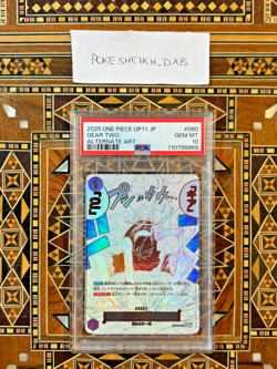 PSA 10 ONE PIECE JAPANESE OP11-080 A FIST OF DIVINE SPEED GEAR TWO ALTERNATE ART - Image 1