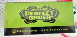 Pokemon TCG Perfect Order Pokemon Center ETB New ripped seal on the side - Image 2