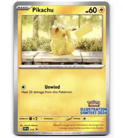 Pokemon Pikachu 214 Illustration Contest 2024 Promo Eng NM - Image 1