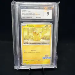 CGC 9 Mint Pikachu Black Star Promo Illustration Contest 2024 SVP 214 Pokemon - Image 1