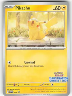 Pikachu - (Illustration Contest 2024) SV: Scarlet & Violet 214 Promo NM Pokemon - Image 1