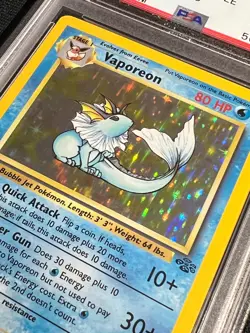 PSA 7 NM Vaporeon Holo 12/64 1st Edition Jungle 1999 Pokemon WOTC - Image 3