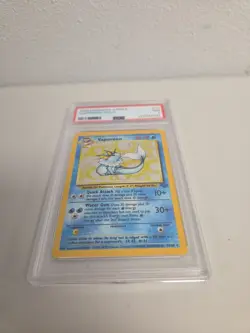 1999 Pokemon Jungle 12/64 - Vaporeon-Holo PSA 7 - Image 4