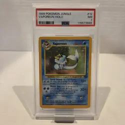 1999 Pokemon Jungle #12 Vaporeon Holo unlimited PSA 7 NM - Image 1