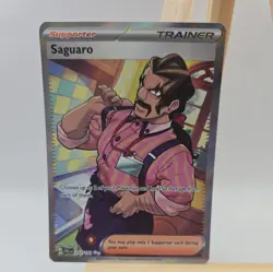 Pokemon TCG Saguaro Scarlet & Violet Paldea Evolved Holo Ultra Rare Card 255/193 - Image 1