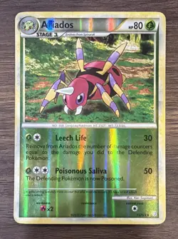 Ariados HeartGold & SoulSilver Reverse Holo Pokemon TCG 15/123 Rare - Image 1