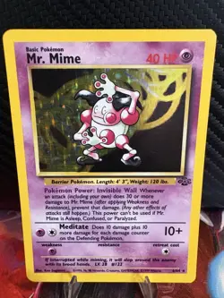 Mr. Mime Holo 6/64 Jungle Unlimited Vintage Pokemon WOTC LP - Image 1