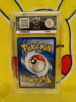 Pokemon Team Rocket Set 2000 Holo Rainbow Energy 17/82 Ace Graded 8 NM-MT Swirl - Image 4