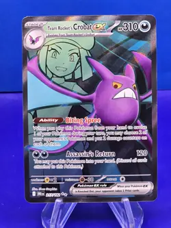 Pokemon Team Rocket's Crobat ex - 217/182 SV10: Destined Rivals Ultra Rare NM - Image 1