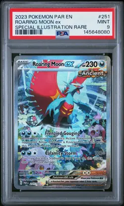 Roaring Moon EX 251/182 Special Illustration Rare Pokemon PSA 9 *080 - Image 1