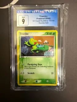 Treecko 67/100 EX Crystal Guardians Reverse Holo - CGC 9 (4013358047) Pokemon - Image 1