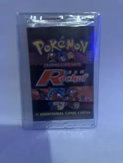 2000 Pokemon Team Rocket Unlimited Booster Pack Sealed WOTC Vintage (Light pack) - Image 1