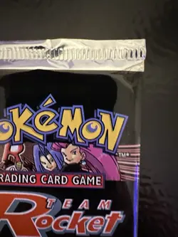2000 Pokemon Team Rocket Unlimited Booster Pack Sealed WOTC Vintage (Light pack) - Image 5