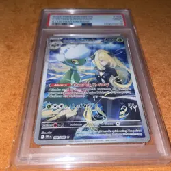 2025 Pokemon Destined Rivals Cynthia's Roserade 184/182 Illustration Rare PSA 9 - Image 1