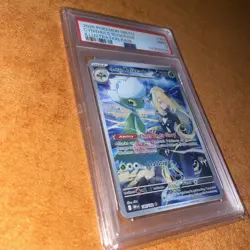 2025 Pokemon Destined Rivals Cynthia's Roserade 184/182 Illustration Rare PSA 9 - Image 3