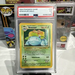 1999 POKEMON BASE SET UNLIMITED #15 VENUSAUR-HOLO PSA 5 - Image 1