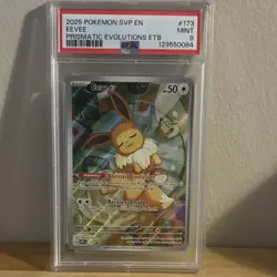 Pokemon Eevee 173 Sv: Scarlet & Violet Promo Holo English 2025 PSA 9 50 HP - Image 1
