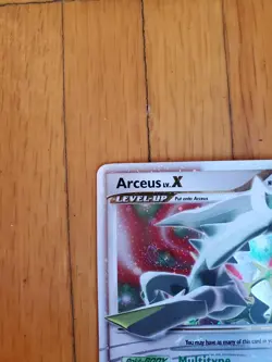 Pokemon Arceus Lv. X 95/99 Platinum arceus VLP/NM condition Swirl - Image 3