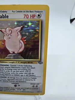 Clefable 1/64 Jungle Set Rare Holo Pokemon TCG 1999 Mitsuhiro Arita LP - Image 4