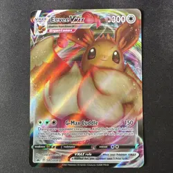 Pokemon TCG Card Eevee VMAX SWSH087 Black Star Promo Near Mint - Image 1