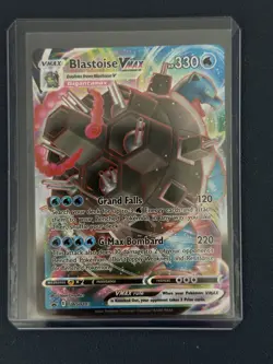 Pokemon TCG Blastoise VMAX SWSH103 Black Star Promo Card, Near Mint Condition - Image 1