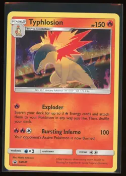 Pokemon Typhlosion SM185 Black Star Holo Rare Promo Card LP - Image 1