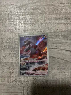 Pokemon Groudon Illustration Rare Holo SV04 Paradox Rift 199/182 HP 130 Card - Image 2