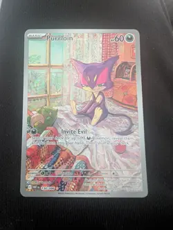 Purrloin Card 136/086 IR White Flare Set Pokemon Tcg - Image 1