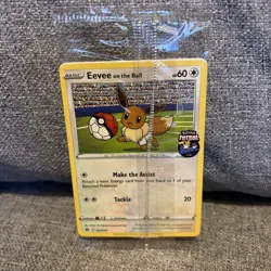 Eevee On the Ball Promo Card Futsal Pokemon TCG Sealed - Image 1