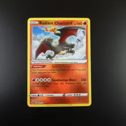 Radiant Charizard 020/159 Pokemon Crown Zenith Holo Card - Image 1