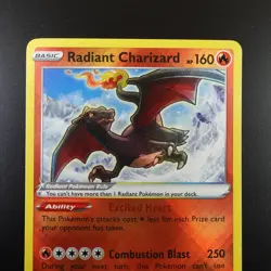 Radiant Charizard 020/159 Pokemon Crown Zenith Holo Card - Image 2