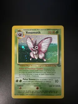 Venomoth Holo Rare Card 13/64 Nintendo 1995-1999 Wizards Jungle - Image 1