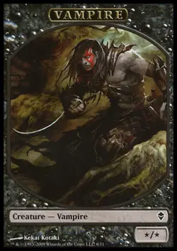 Vampire (Token) - Medium Play MTG Zendikar - Image 1