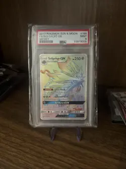 2017 FA Solgaleo GX #155 Full Art Secret Rainbow Rare Pokemon TCG S&M Base - Image 1