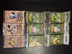 1999 WOTC Pokemon 6 Jungle + 3 Fossil Unlimited Sealed Booster Packs Lot – Heavy - Image 4