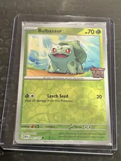 Bulbasaur Pokemon TCG Scarlet & Violet 151 Best Buy Stamped Promo Sealed 001/165 - Image 1