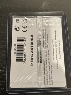 Bulbasaur Pokemon TCG Scarlet & Violet 151 Best Buy Stamped Promo Sealed 001/165 - Image 2