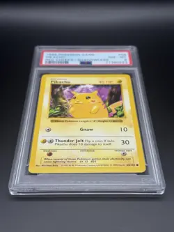 Pokemon TCG - Pikachu Red Cheeks 58/102 Base Set Shadowless PSA 8 - Image 3