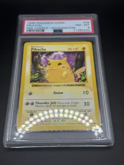 Pokemon TCG - Pikachu Red Cheeks 58/102 Base Set Shadowless PSA 8 - Image 4