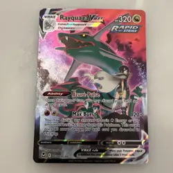 NEW Pokemon Rayquaza VMAX TG20/TG30 320 HP Silver Tempest Rapid Strike Max Burst - Image 1