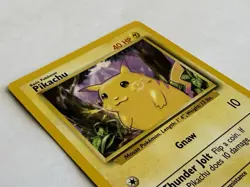 Vintage Pokemon Base Set Pikachu 58/102 Non-Holo LP - Image 3