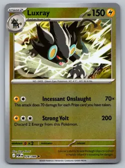 2026 Pokemon Perfect Order Luxray 028/088 Reverse Holo - Image 1