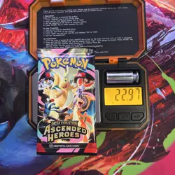 Extremely Heavy Pokemon Ascended Heroes Booster Pack 22.97+ Potential God Pack!! - Image 1