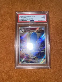 2025 POKEMON JTG EN-JOURNEY TOGETHER ILLUSTRATION RARE #162 WAILORD PSA 9 - Image 1